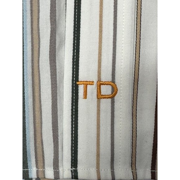 Lot of 4 Mens Thomas Dean Button Down Casual Dress Shirt Size Small - Picture 12 of 16